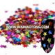 Star shape PVC flat back big size cheap sequin