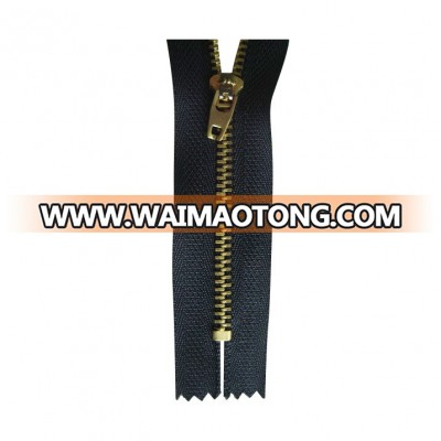 5# Brass Zipper with Golden Teeth (SZ-006)