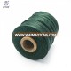 polyester waxed braid sewing thread, waxed polyester embroidery thread