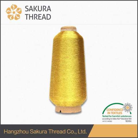 Ms Polyester/Rayon Metallic Thread for Embroidery